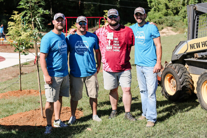 Cooper Construction team members helping in their community