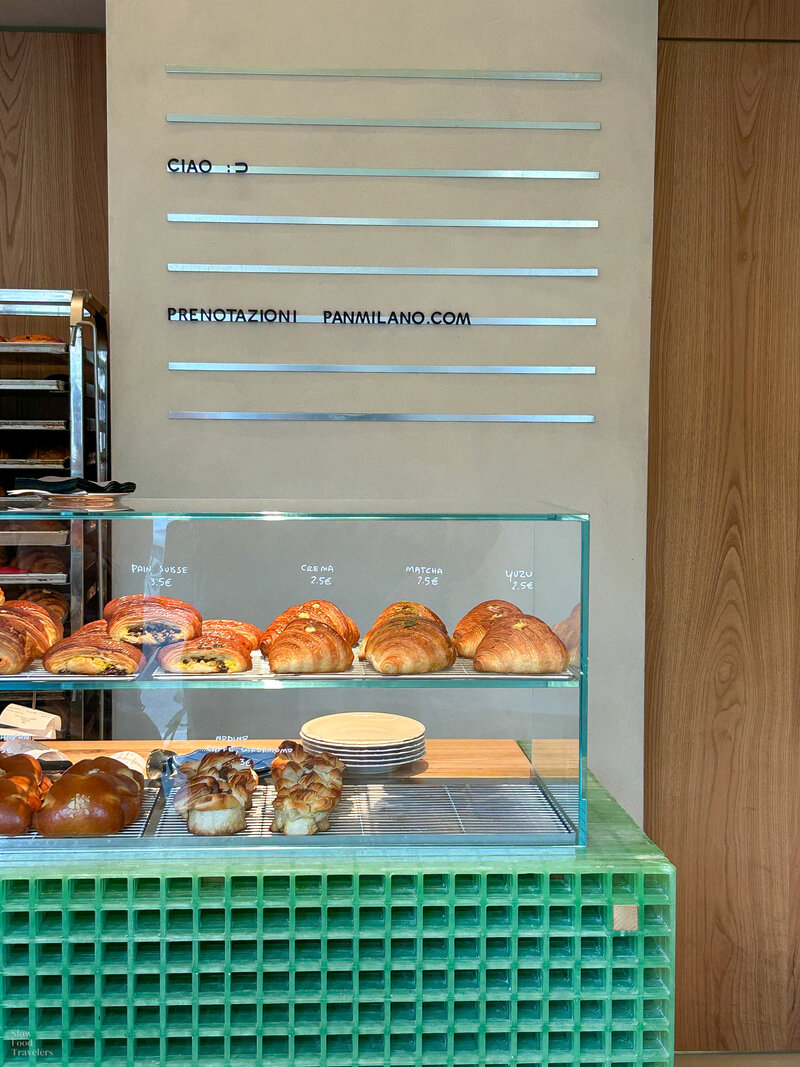Pastry bar at Pan Milano in Milan, Italy