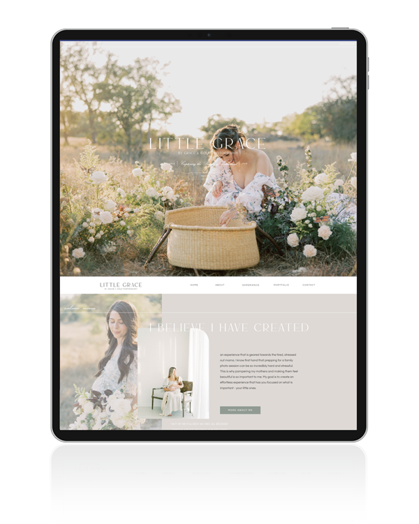 Showit Web Designer | VIP Day | Carrie Petri Tablet