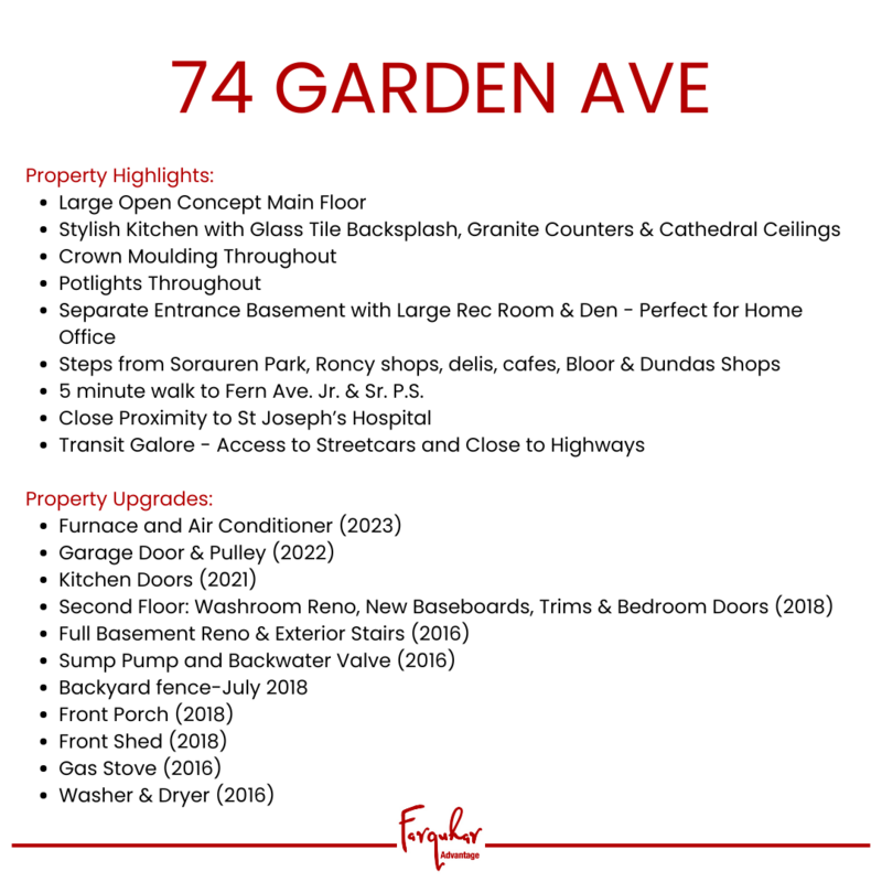 Features - 74 Garden Ave