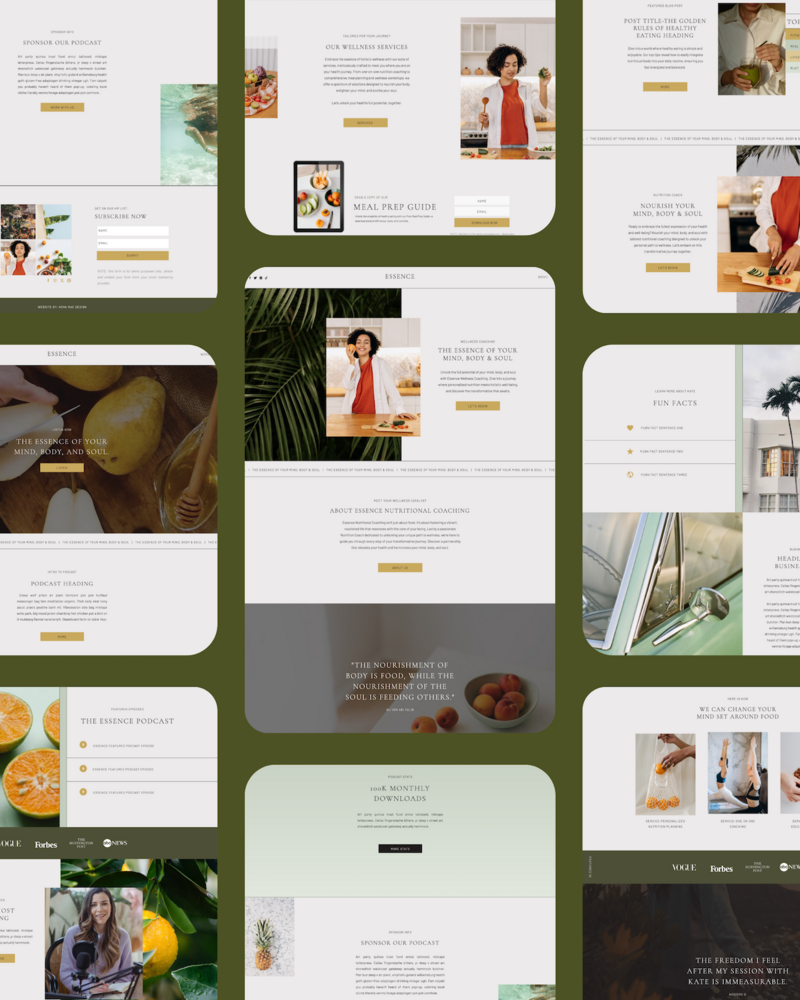 Essence-showit website template-shop listing-dark