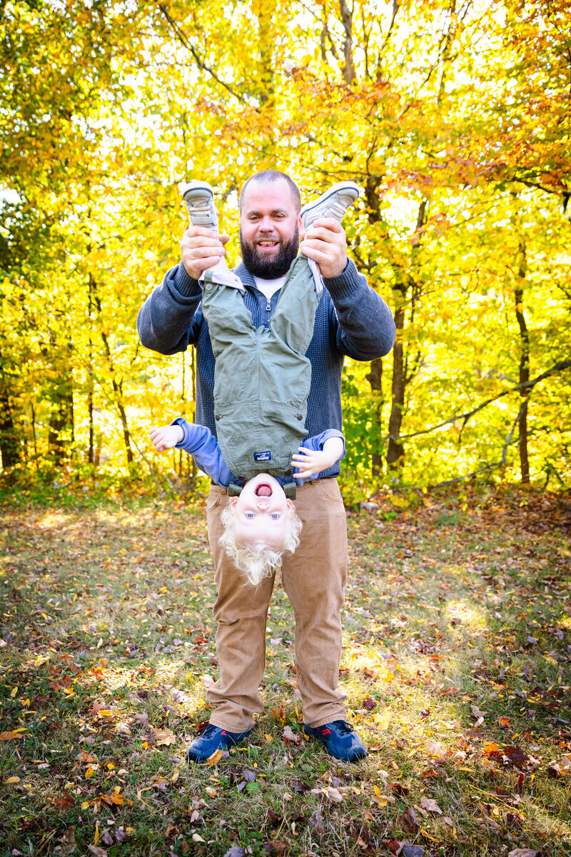 Albany New York, Smiling family portrait taken outdoors in Albany, New York.