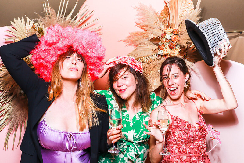 Premium photo booth hire at Euridge Manor Luxury Wedding Venue, for weddings, corporate events, brand activations with mad hat photo booth