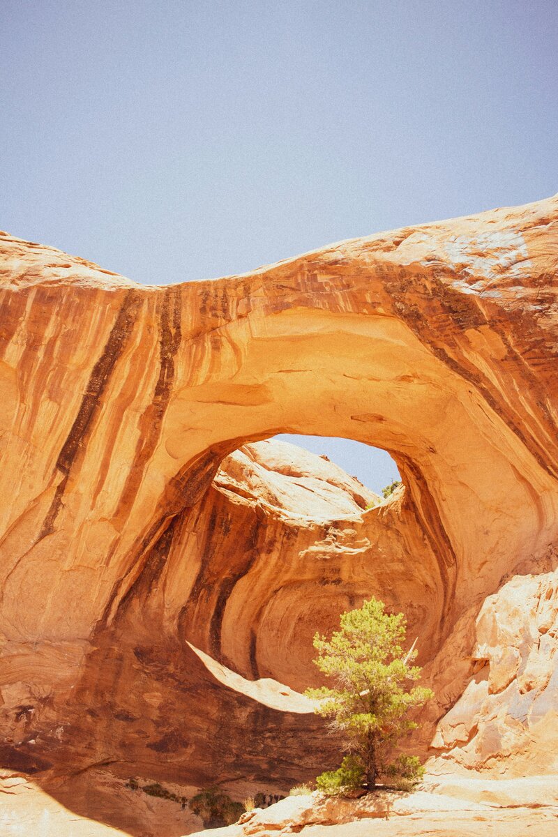 Arch rock formation in Utah