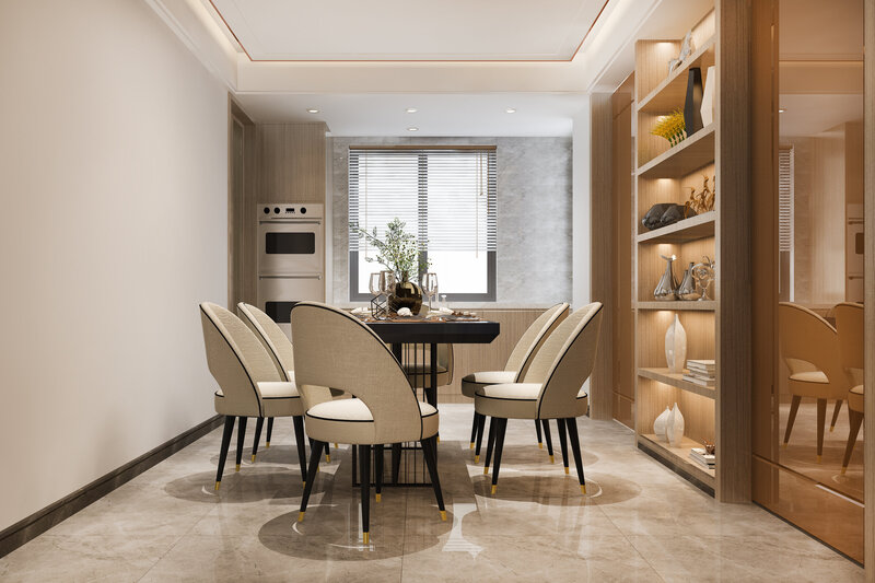 luxury dining room in Orlando home