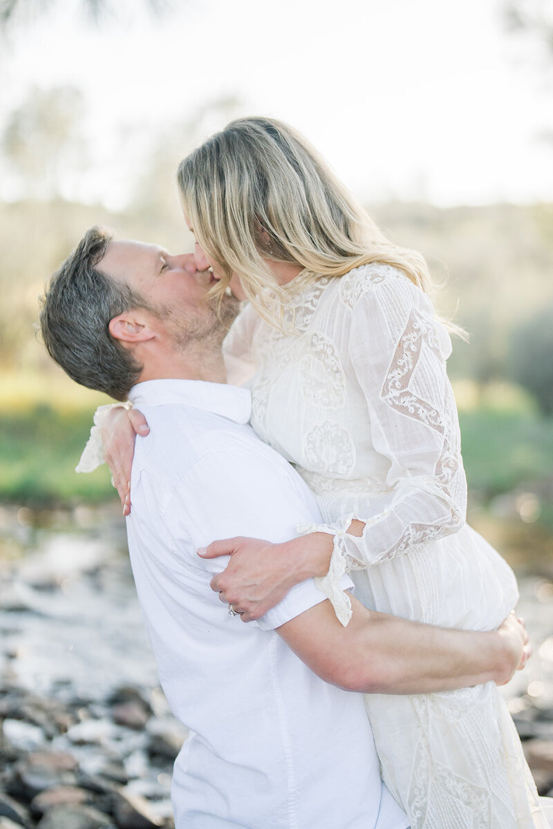 A playful and joyful engagement session at the beautiful Carmel Valley Ranch in California, captured by Tiffany Longeway Photography.