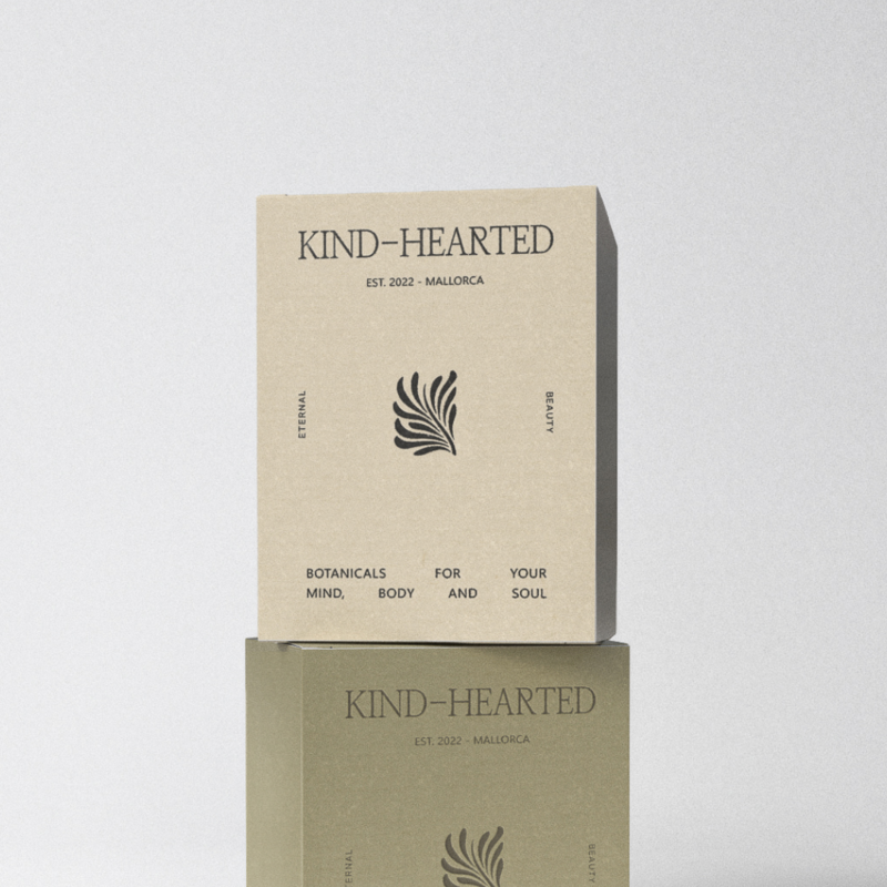 Kind-Hearted - Sanctuary of compassion and self-nurturing. Packaging Design by Pola Fijalko Creative.