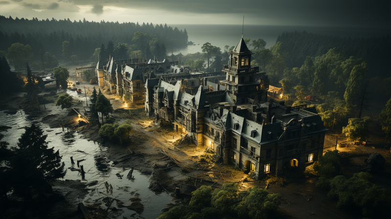 nick0079_Tilt-shift_isometric_view_an_old_mental_asylum_with_a__bc4905b1-de76-4bf5-aa53-69241c8fed07