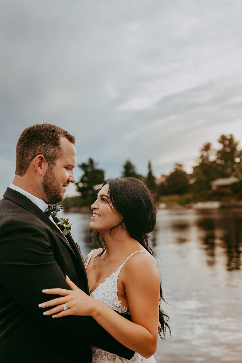 bride-and-groom-smiling