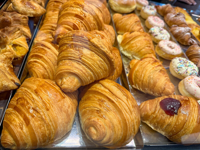 Fresh pastries at Pasticceria Giampaolo in Alba, Italy
