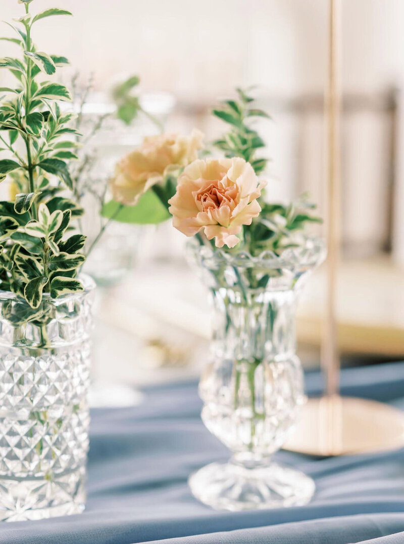 flowers on a table