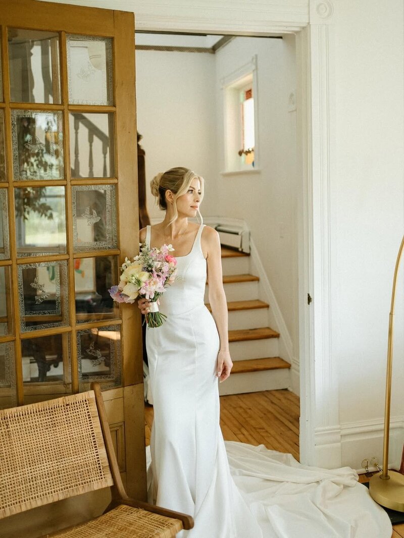 GTA bride with natural bridal makeup