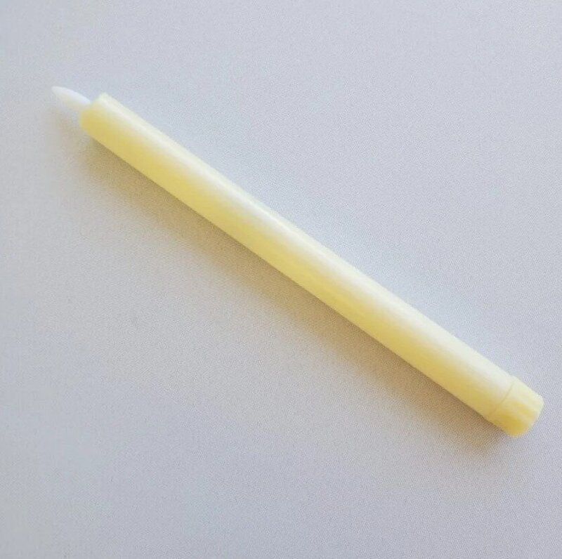 led candle ivory