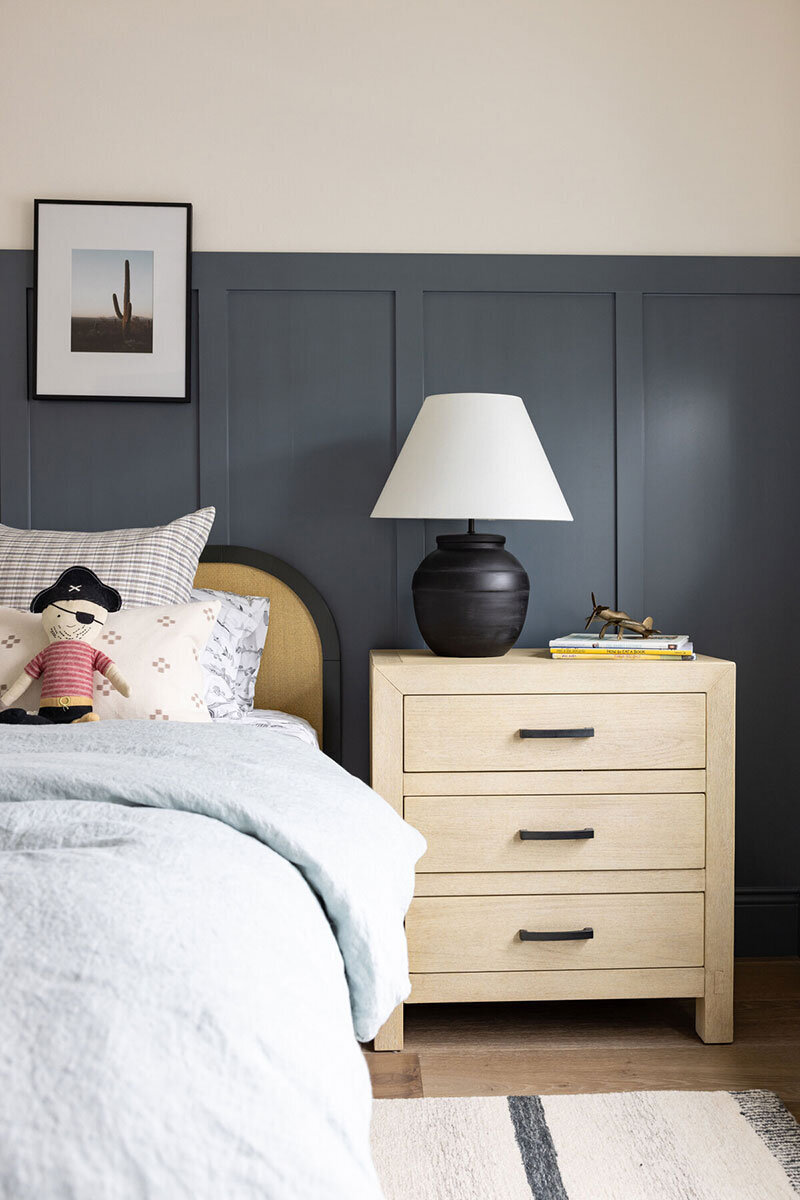 Custom home design inspired by Coastal California and European femininity
