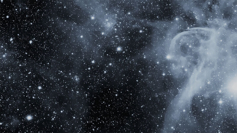 starry nebula in space, showcasing a cosmic cloud amidst a field of stars.