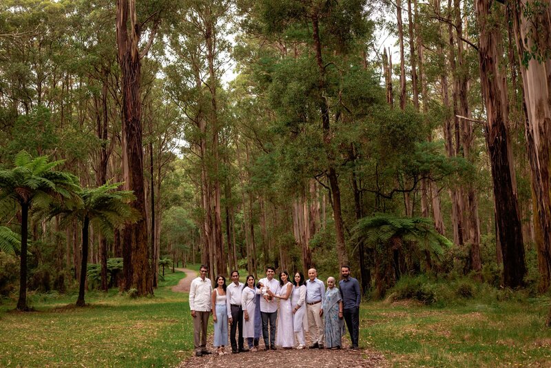 extended family being photographed at Kallista