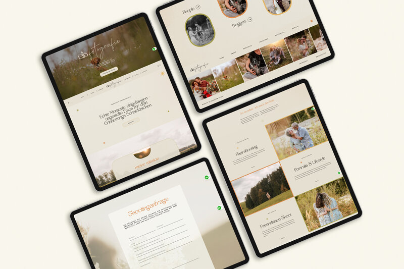 Mockup einer professionellen Webseite, fertiggestellt innerhalb von 7 Tagen