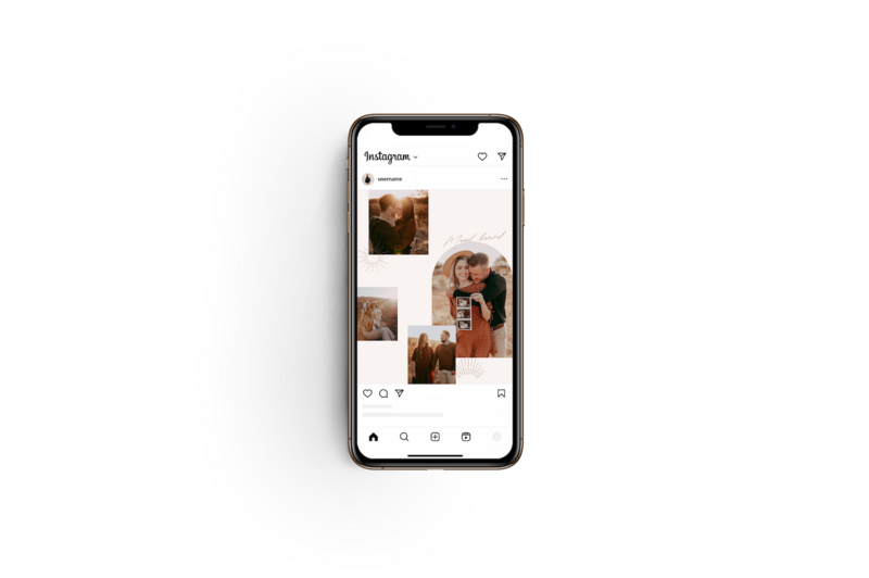 Boho terracotta Instagram template Moon Valley 5