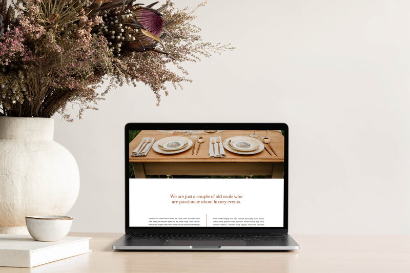 Petite Poppy Designs Showit Website Template Mockup Laptop