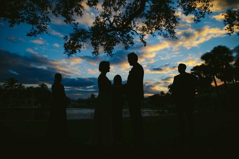 Silhouette-Wedding-Ceremony-Fort-Lauderdale