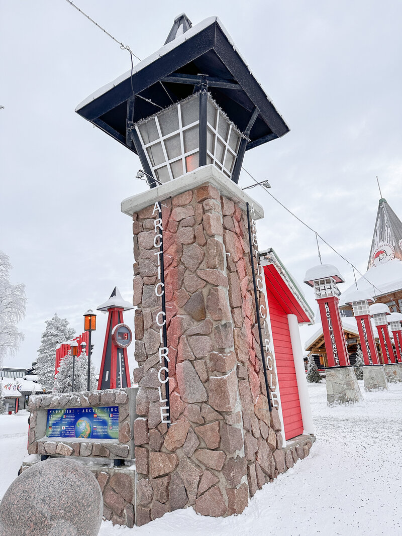 Rovaniemi Helsinki Santa Claus village entrance 