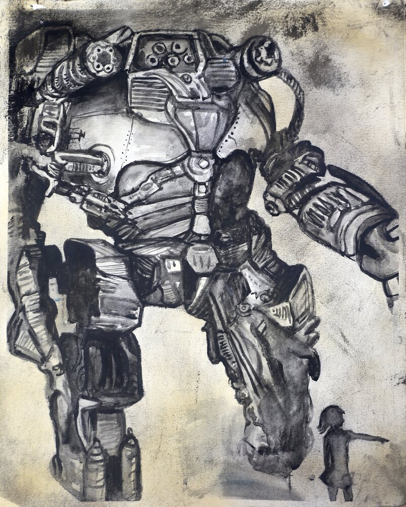 Brent Ray Fraser Paintings - The 100 TV Show 2018 - 43