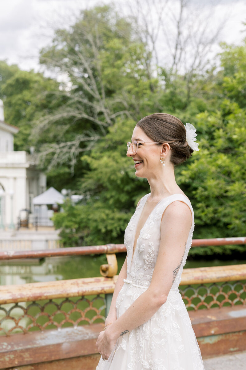 Cute bridal details of Intimate Micro Wedding styled shoot of wedding bouquet, bridal shoes, and boutonniere