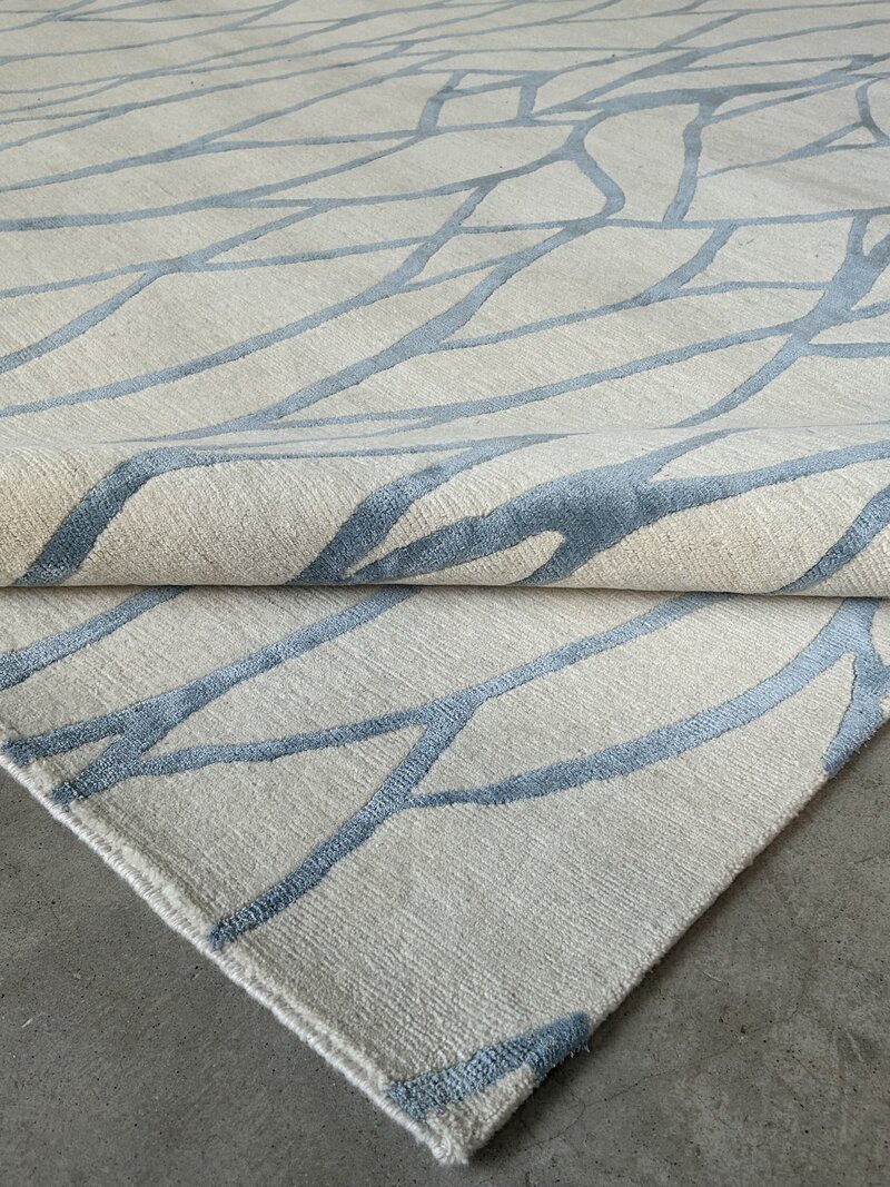 Fairpoint Sea Rug Sea Rug | Elegant Organic Design Wool and Silk |Pom Rugs NYC Custom ...
