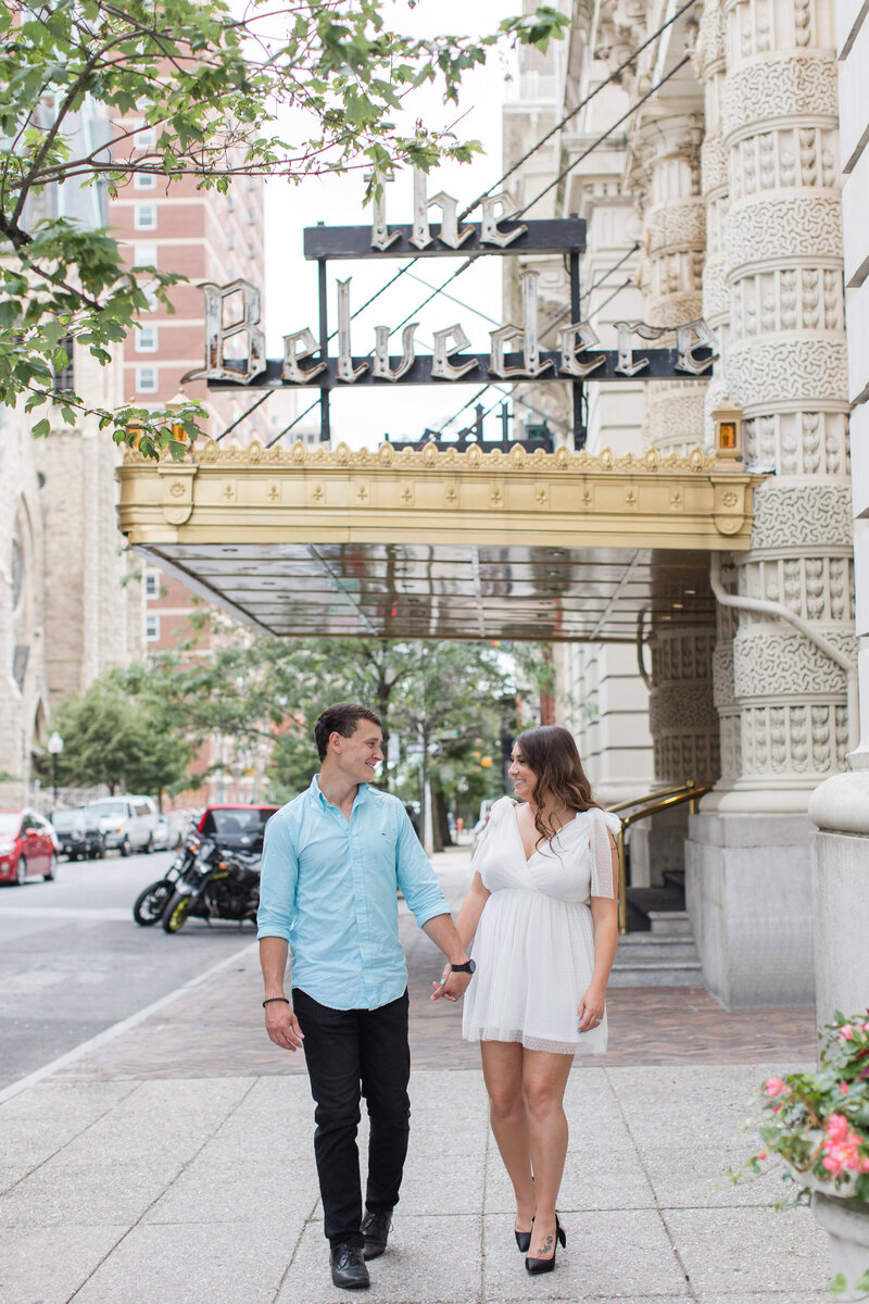 The Belvedere Baltimore Maryland engagement photo by Christa Rae Photography