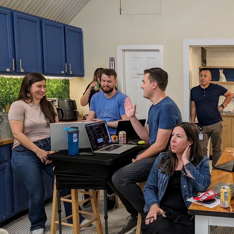 Workshop participants collaborate on ways to integrate AI into their workflows