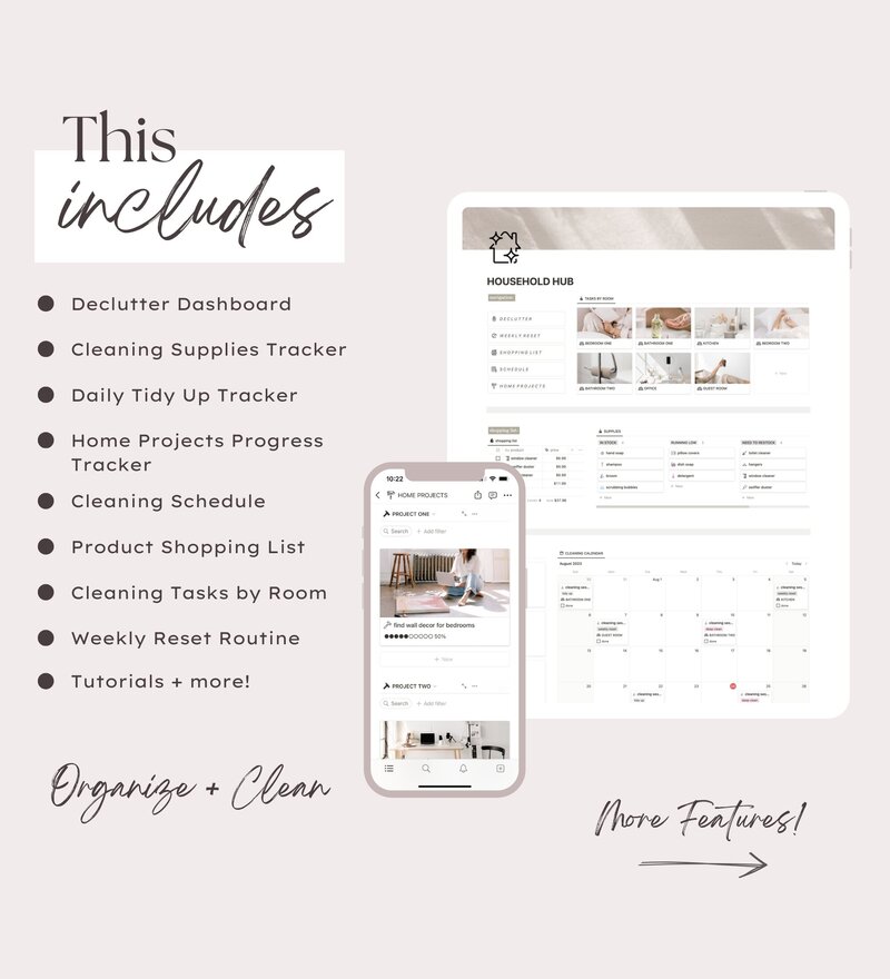 details - organized home all in one notion template