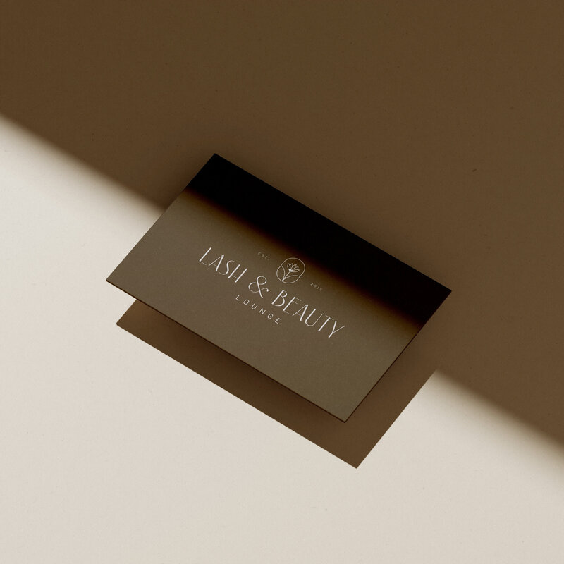 A modern and minimal business card design for a high end photographer in Abbotsford, BC.