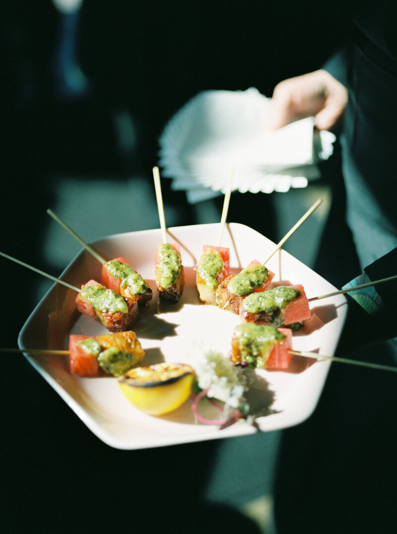 Delicious appetizers at The Evergreen Event Space