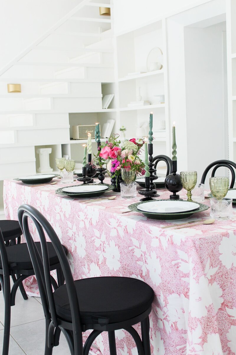 Pink styled shoot