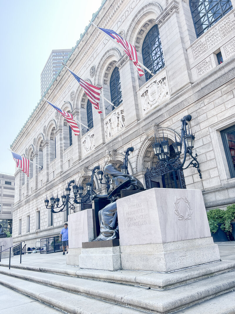 Boston public library exterior 
