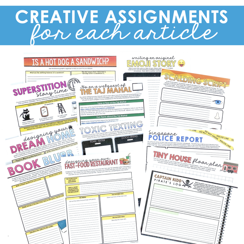 4 Nonfiction Article of the Week Program
