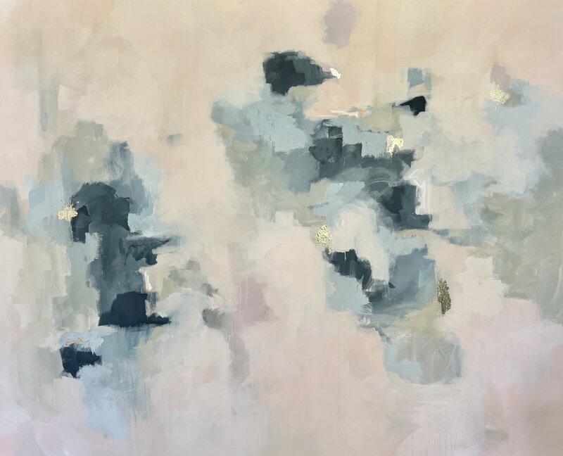 abstract painting set of two by Miriam Shufelt, Mississippi painter