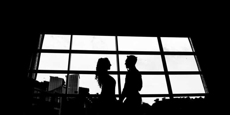 Sillouette lehigh valley wedding phoographer