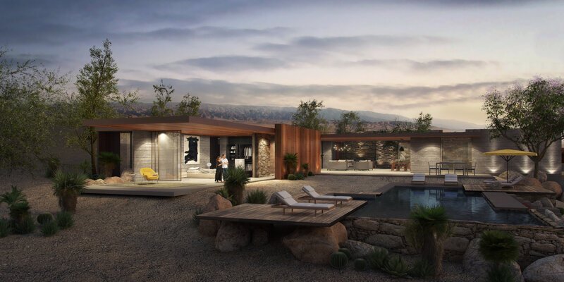 Spec home for Desert Palisades designed by Los Angeles architect