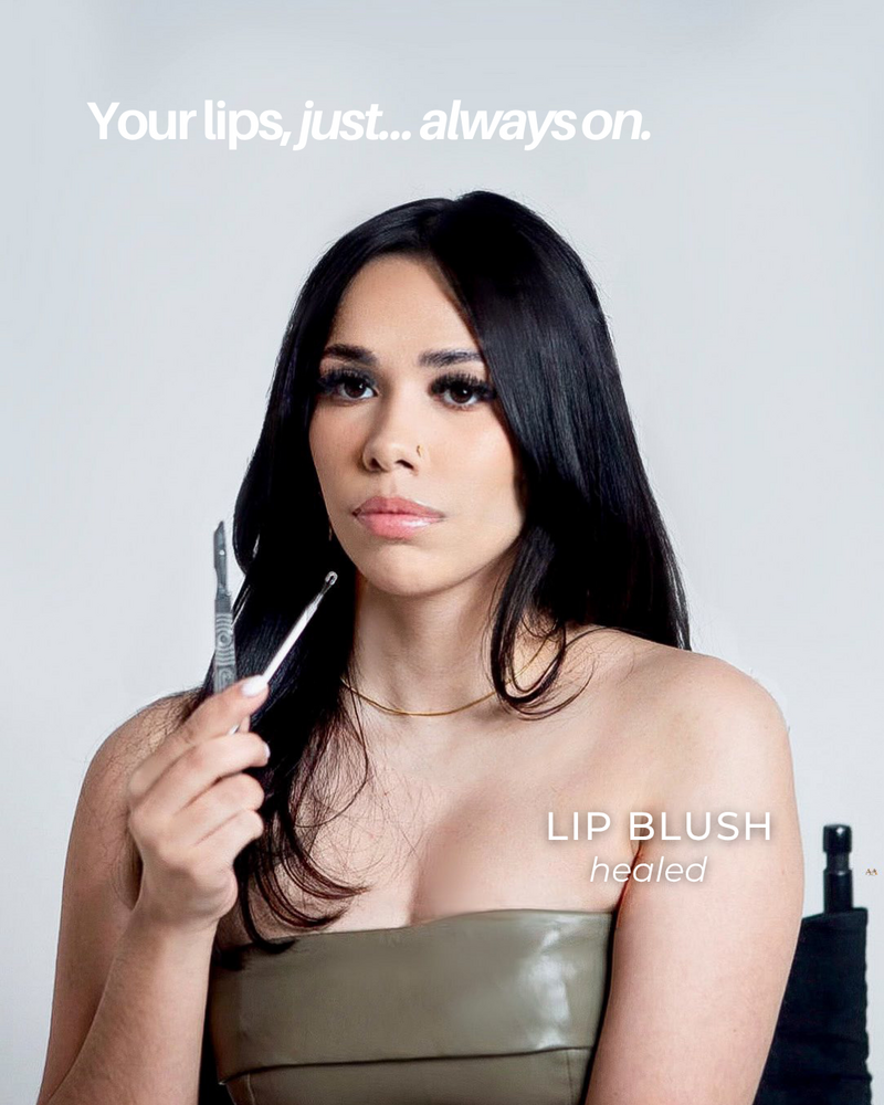 lip blush results with natural lip tinting approach by Nicole at Essentials by Nicole.