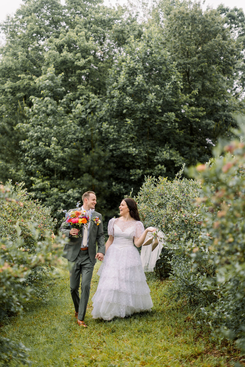 bride and groom at North Georgia wedding venue
