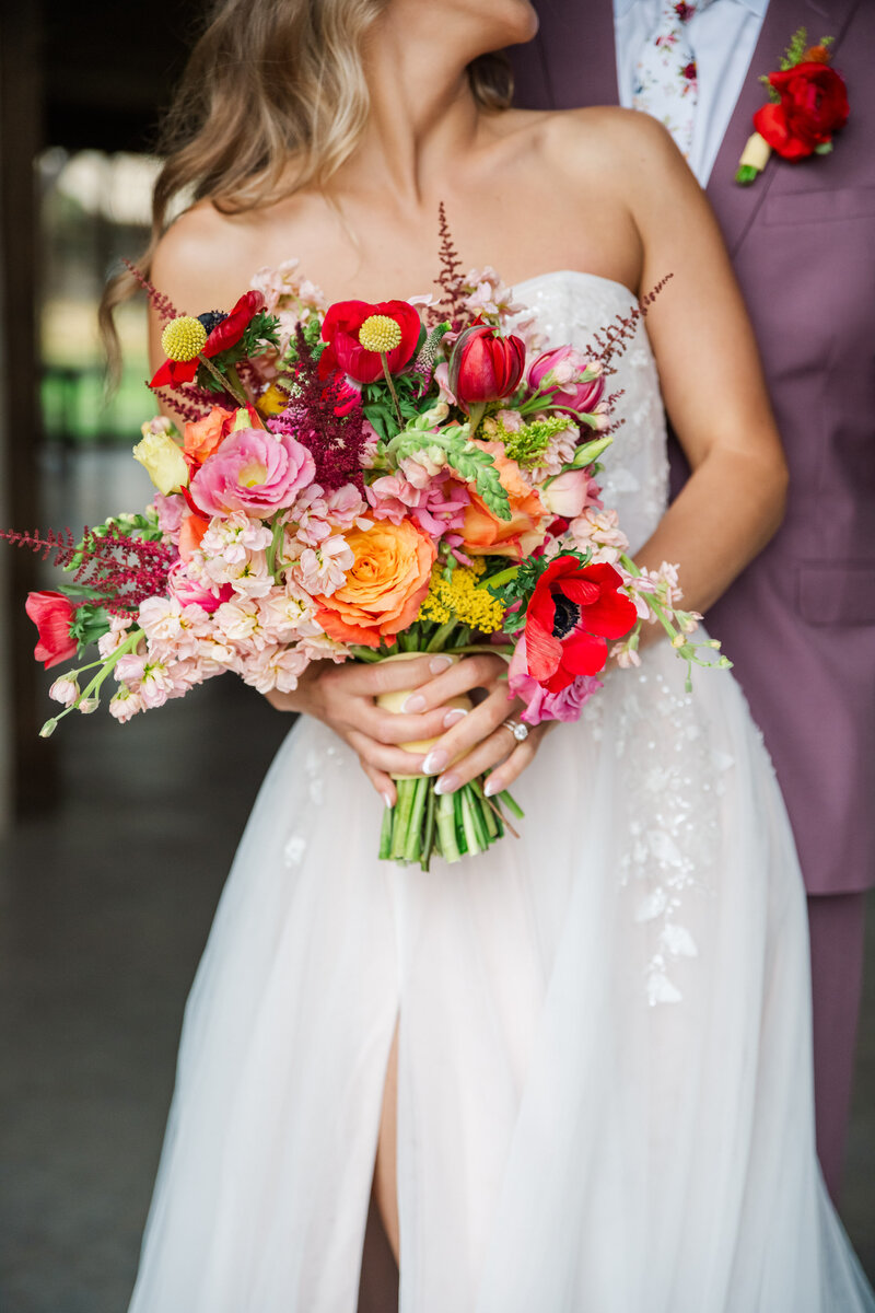 Beautiful brightly colored spring bouquet | Jackson Hole Wyoming Photographer
