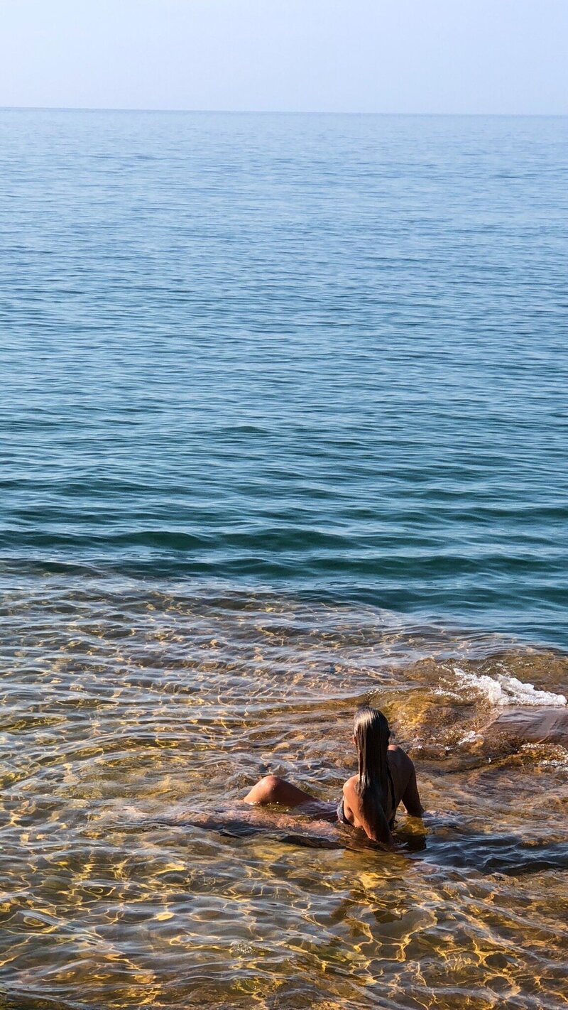 girl in water
