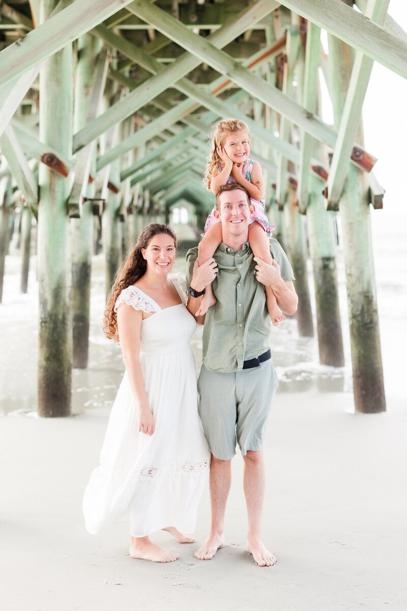 family under apache pier