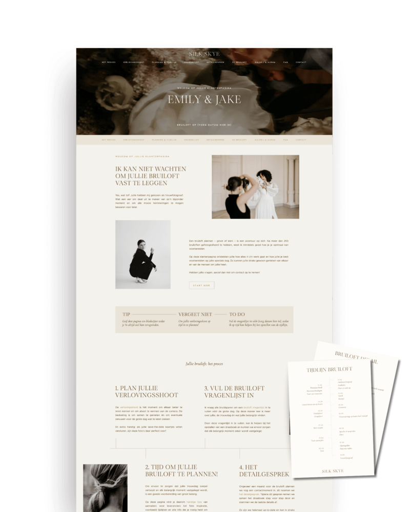 Showit Klantenpagina voor Fotografen 8