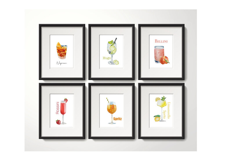 Framed set of 6
