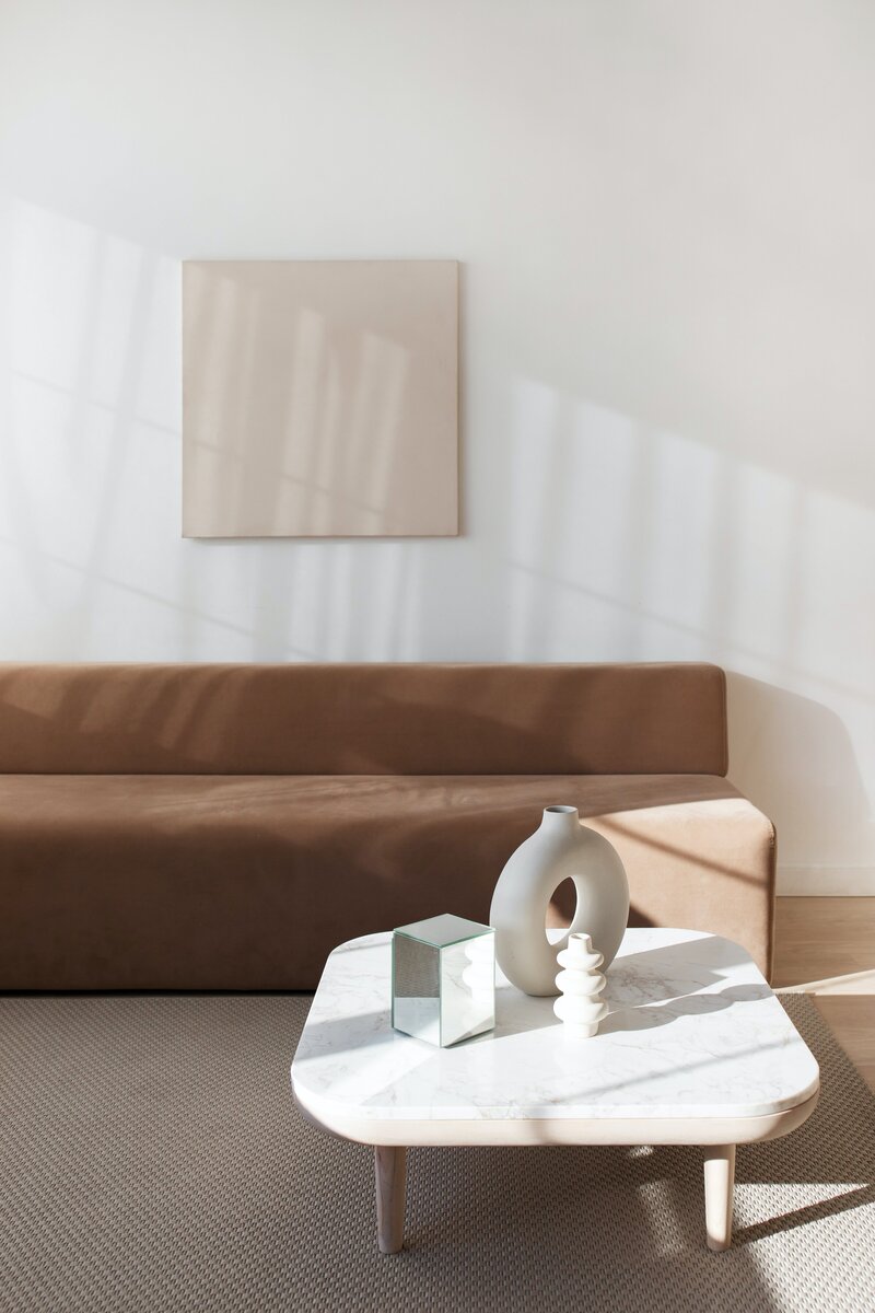 brown sofa