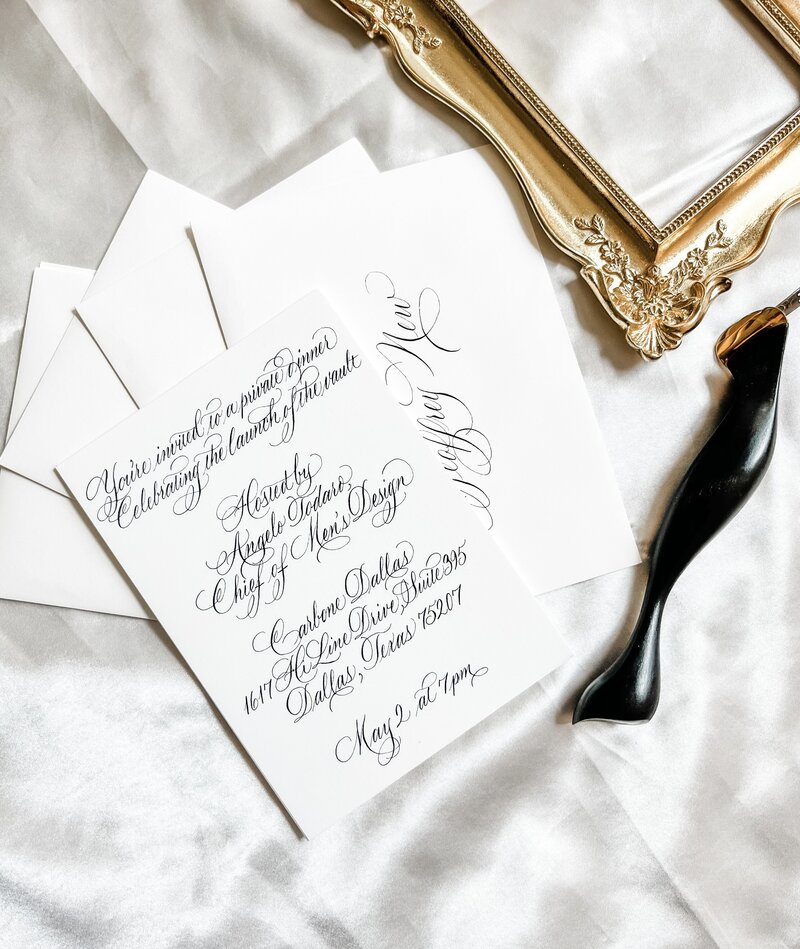 Calligraphy invitation