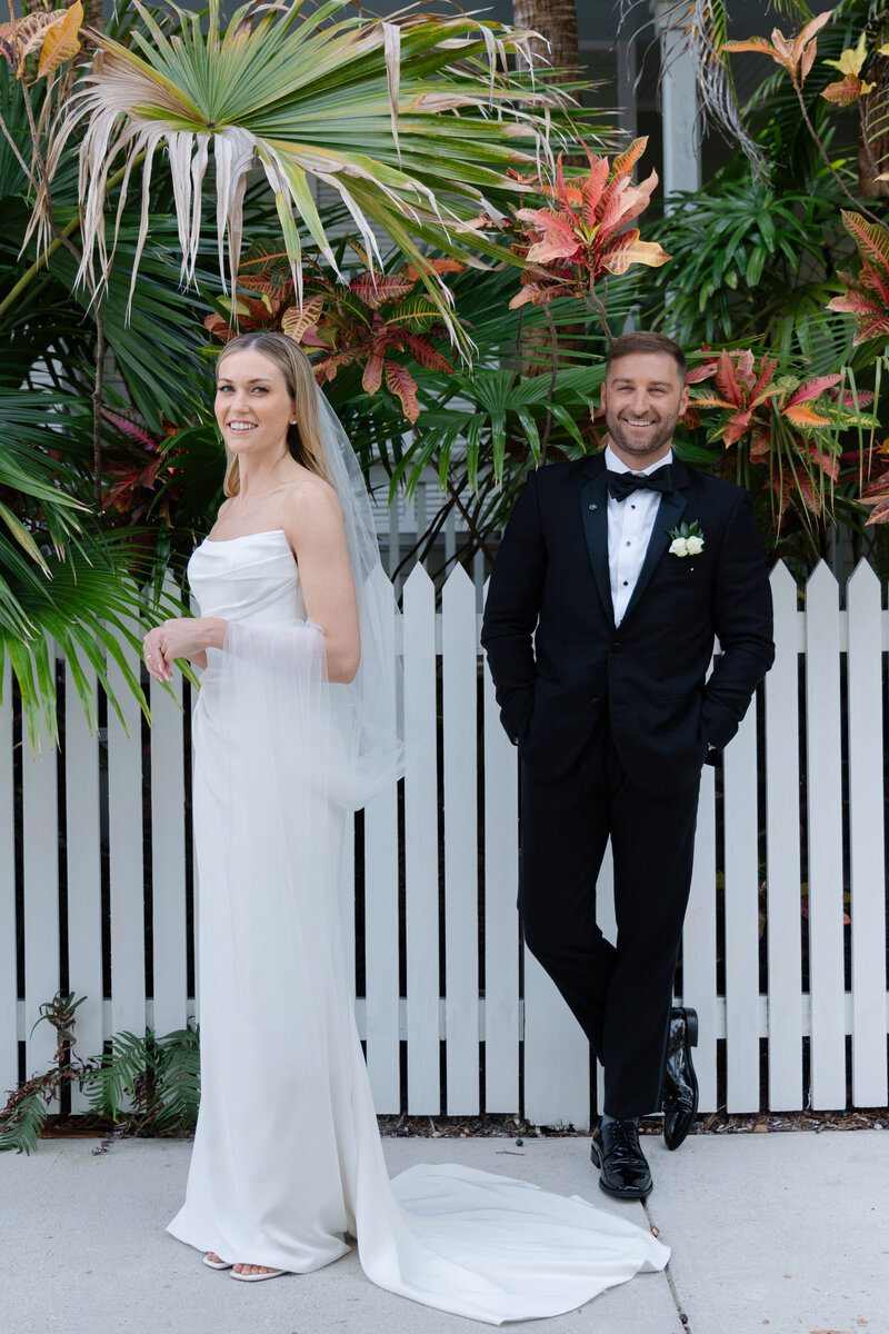 key west wedding planner, florida keys bride and groom, wedding day, first look photos, key west hemingway home wedding