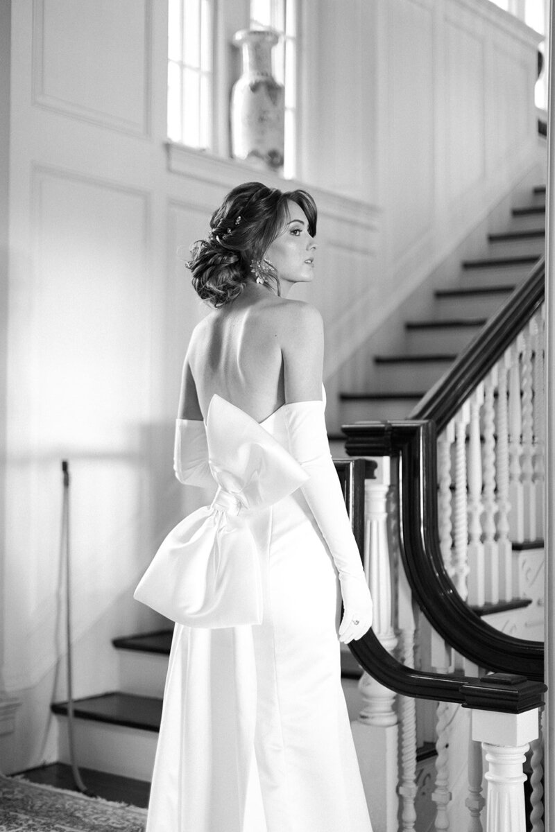 strapless-wedding-gown-bow-detail